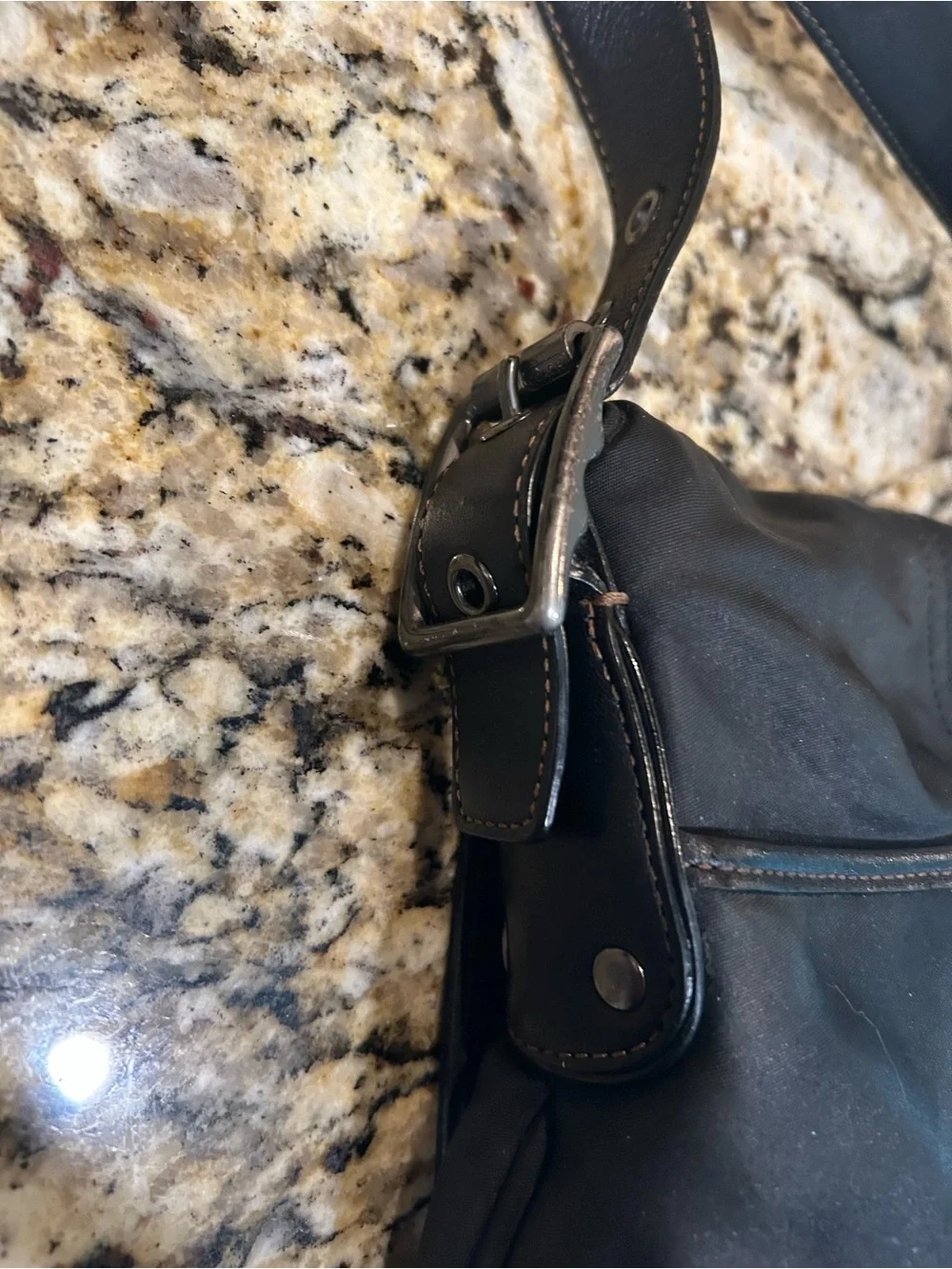 Coach Black Messenger Crossbody Bag Nylon Leather